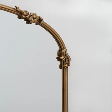 Baroque Floral Gold Framed Mirror – Detail 3